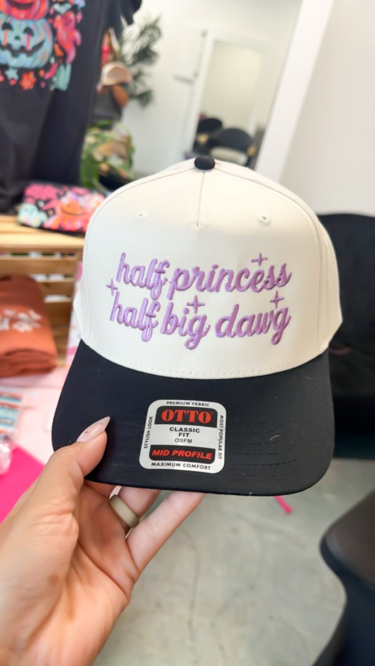 Half Princess Half Big Dawg Trucker Hat