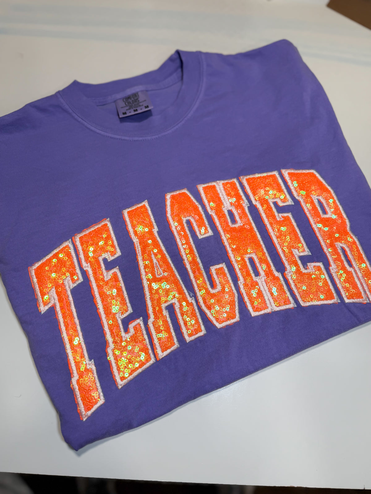 TEACHER appliqué tshirt