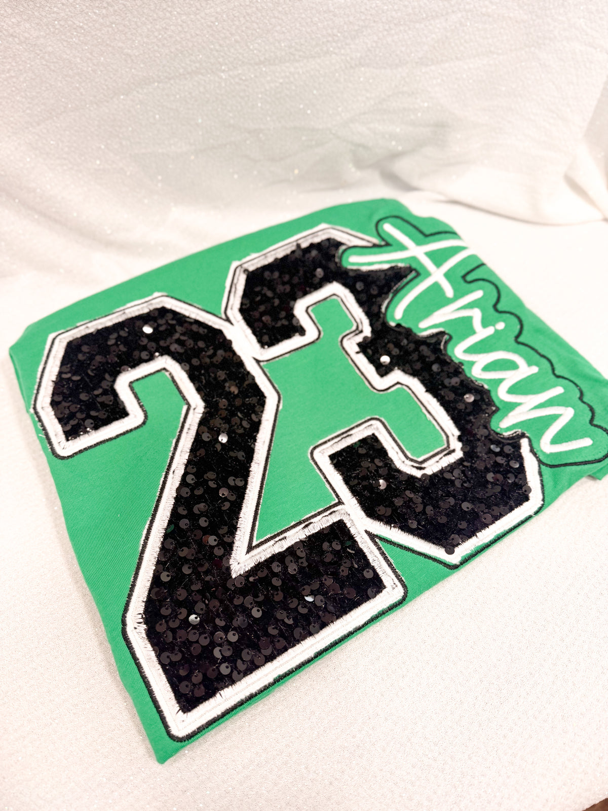 Number & Name Sequin Appliqué